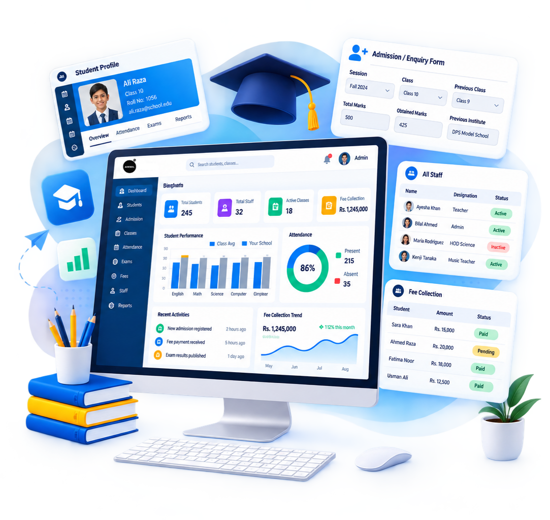 Education management dashboard